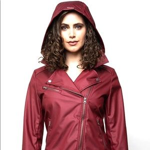 NWOT Mia Melon Triumph moto jacket red